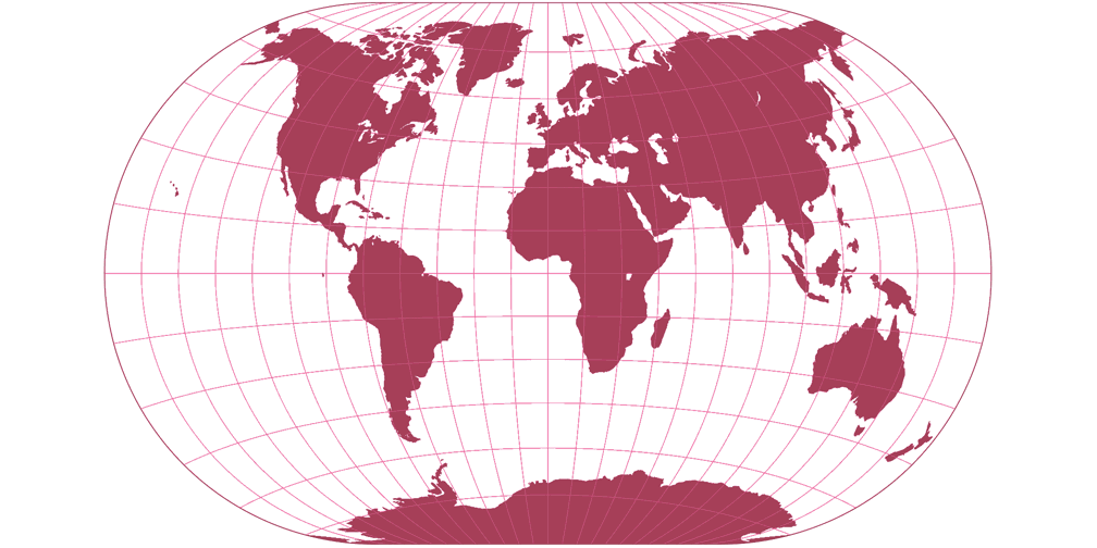 Winkel-Denner V (50.46°) Silhouette Map