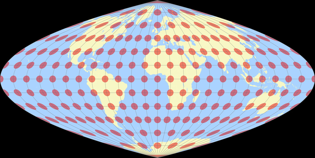 Craster’s parabolic Tissot Indicatrix