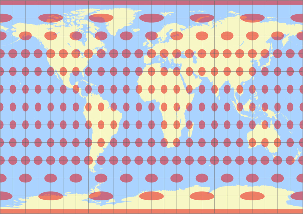 Gall Isographic Tissot Indicatrix