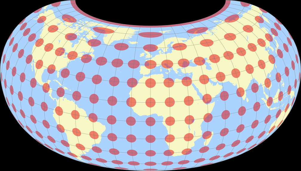 Raisz Armadillo Tissot Indicatrix