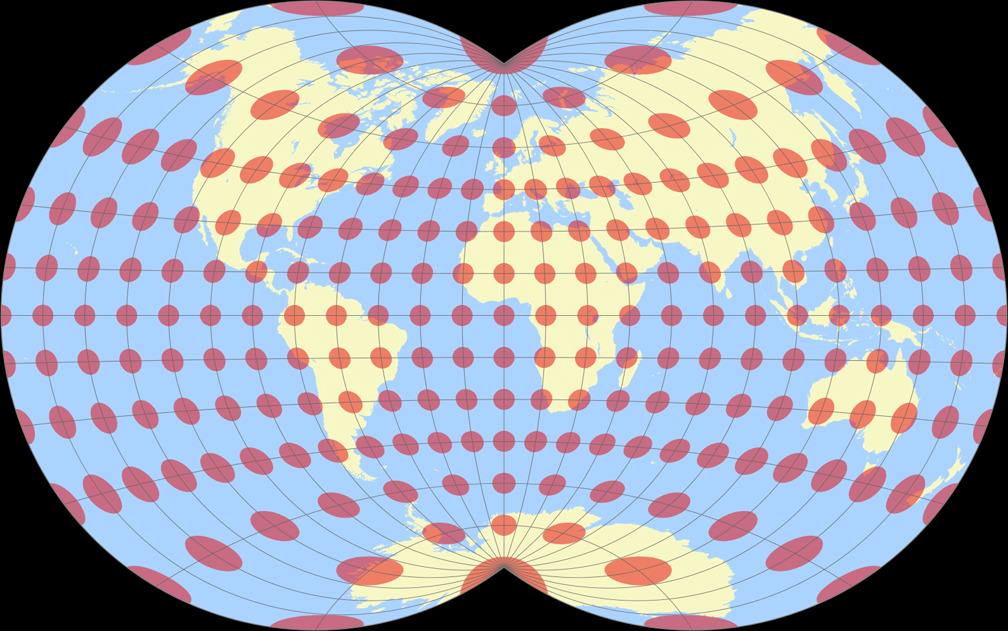 Van der Grinten IV Tissot Indicatrix