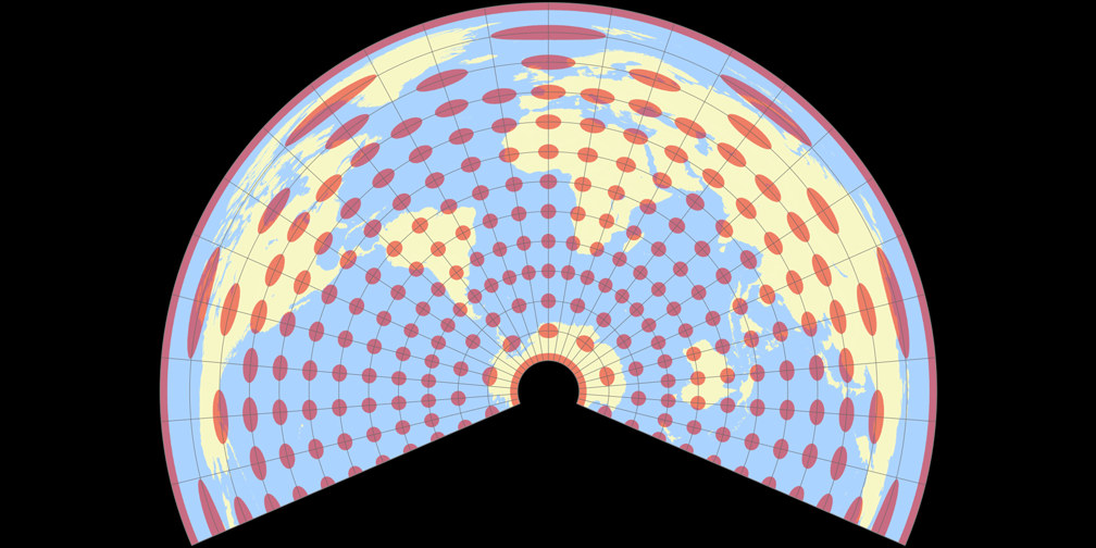 20/60S Equidistant Conic Tissot Indicatrix