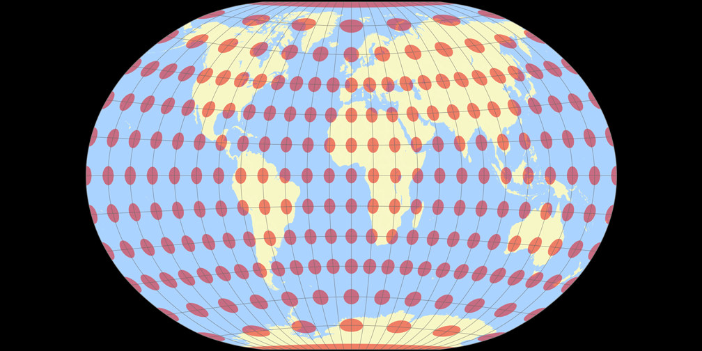 A4 Projection Tissot Indicatrix