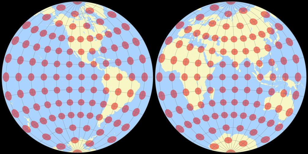 Nicolosi Globular Tissot Indicatrix