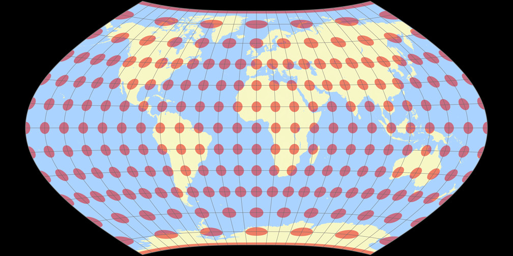 Wagner II Lenticular Tissot Indicatrix