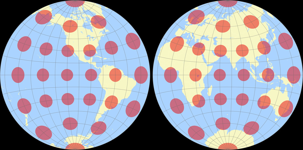 Airy Minimum-error Azimuthal Tissot Indicatrix