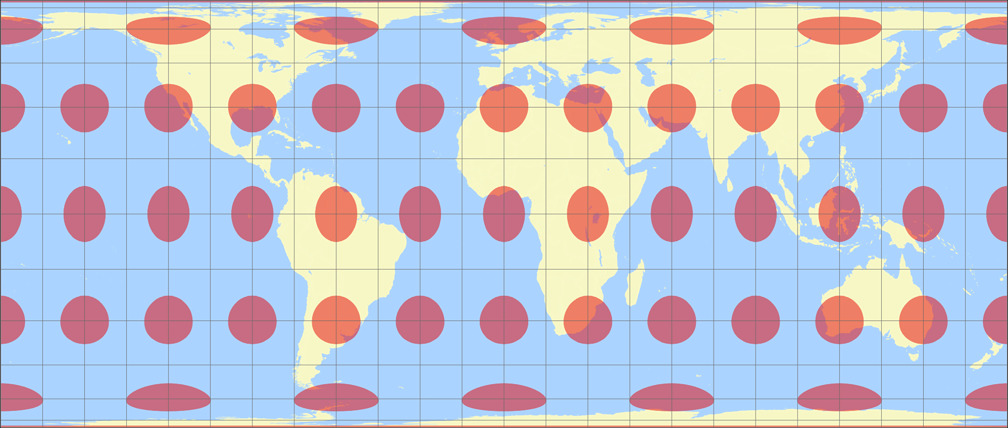 Behrmann Compare Map Projections