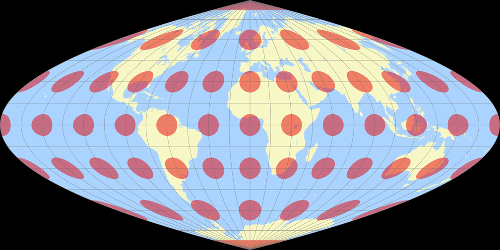 Craster’s parabolic Tissot Indicatrix