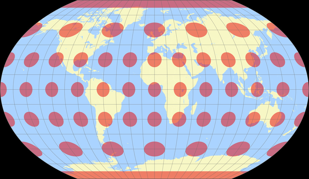 Kavraiskiy VII Tissot Indicatrix