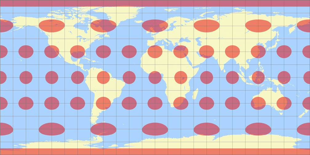 Gall Isographic vs. Equirectangular 0 Compare Map Projections