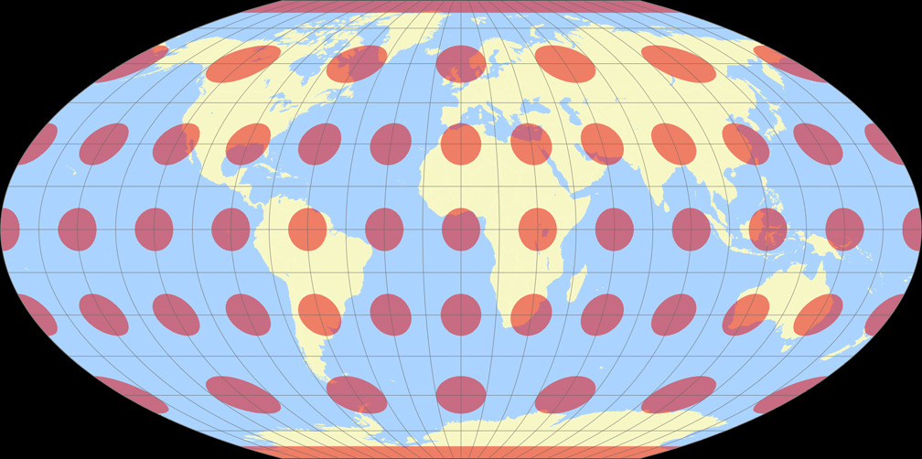 Wagner-Denoyer II Tissot Indicatrix