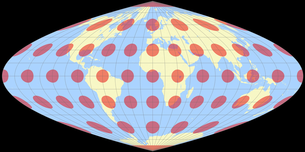 Craster’s parabolic Tissot Indicatrix