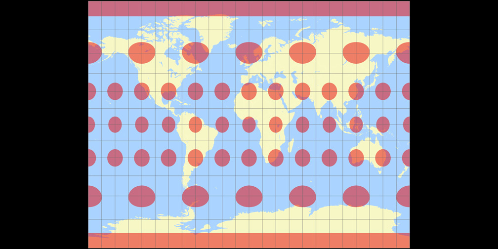 Gall Stereographic Tissot Indicatrix