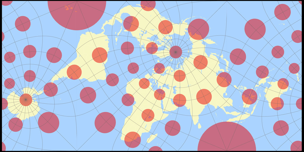 Grieger Triptychial Map Tissot Indicatrix