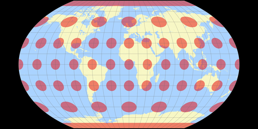 Kavraiskiy VII Tissot Indicatrix