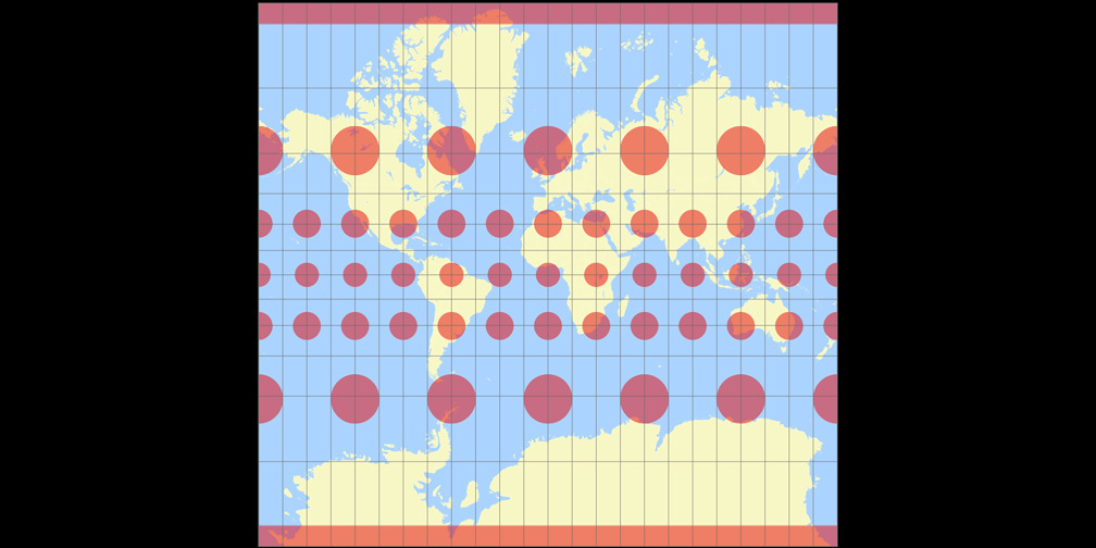 Mercator Tissot Indicatrix