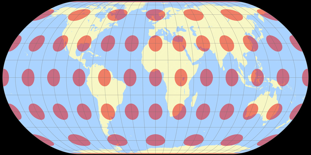 Nell-Hammer modified Tissot Indicatrix