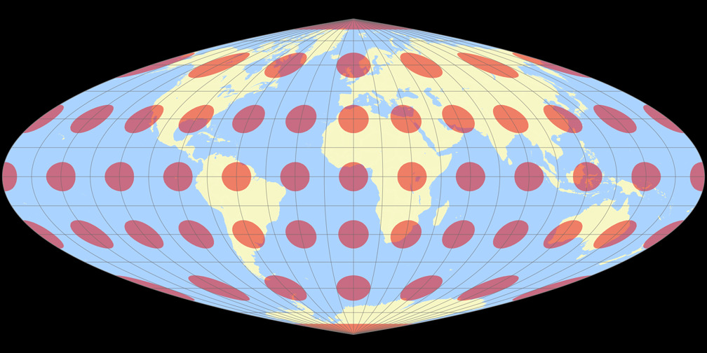 Quartic Authalic Tissot Indicatrix