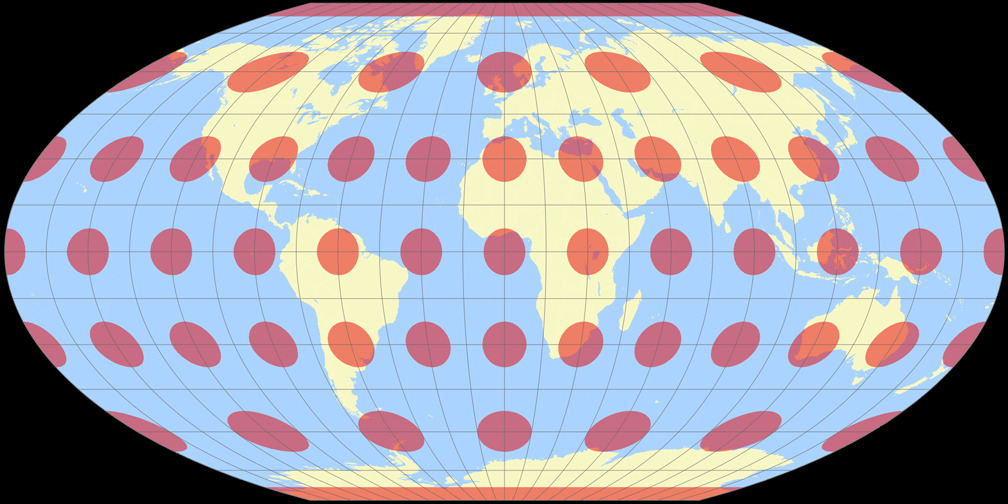 Wagner-Denoyer II Tissot Indicatrix